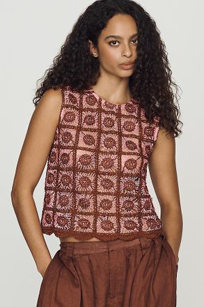 Dolan Crochet Scallop Tank Top