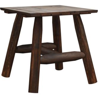 vidaXL Vidaxl - Mesa Auxiliar Madera Maciza Abeto 49x49x50 Cm