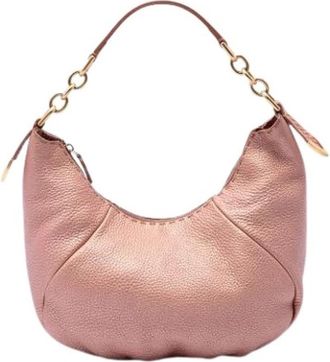 Fendi Pre-owned Leather fendi-bags - Dames - Vintage Schoudertas - Roze - ONE Size - Vintage