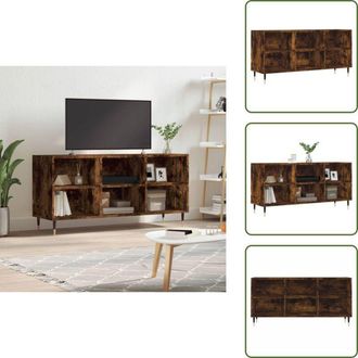 vidaXL The Living Store Mobile Porta TV Rovere Fumo 103,5x30x50 cm in Legno Multistrato - Mobile TV in legno