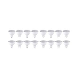 OEM 16 Bombillas Led Mr16 De 7 W Con Base Gu5.3, 6000 K, 520 L&uacute;menes, Luz Blanca Para L&aacute;mparas De Techo, Iluminaci&oacute;n De Riel Y Uso Dom&eacute;stico