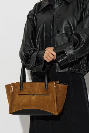 J.W.Anderson Suede Loafer Bag, Womens, Brown