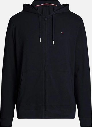 Tommy Hilfiger Mens Full-Zip Tracksuit Hoodie, Navy - Size: 40