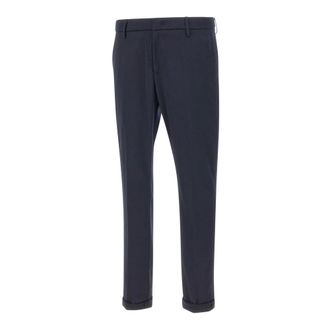 Dondup Slim-fit Trousers, male, Blue, Size: W32 Gaubert Trousers