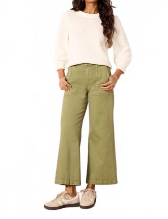Kut from the Kloth Meg High Rise Wide Leg Pants In Pistachio