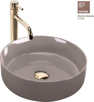 Rea lavabo sobre encimera sami shiny beige