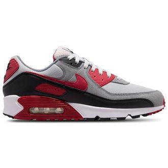 Nike Mens Air Max 90 - Running Shoes - White / Grey / Red Size 10.0