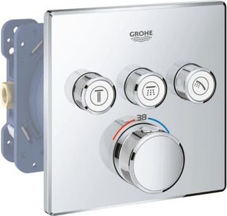 GROHE Grotherm Smartcontrol Mezclador De Ducha De 3 V&iacute;as Con Cuerpo Empotrado Rapido Smartbox
