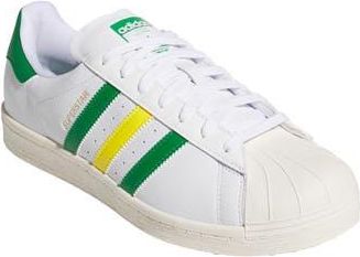 adidas Superstar Spikeless Golf Sneaker in White/Green/Yellow at Nordstrom Rack, Size 11.5