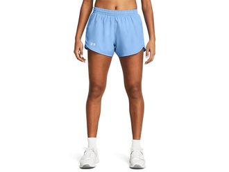 Under Armour Fly By Shorts Womens Shorts Horizon Blue/Horizon Blue/Reflective : LG (US 12-14), Mesh/Polyester
