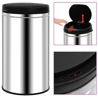 vidaXL Vidaxl - Cubo De Basura Con Sensor Autom&aacute;tico 60 L Acero Inoxidable