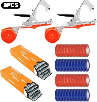 OEM Herramienta Para Atar Plantas, Alta Eficiencia, Compatibilidad Con M&uacute;ltiples Plantas, 2 Unidades, Color Rojo