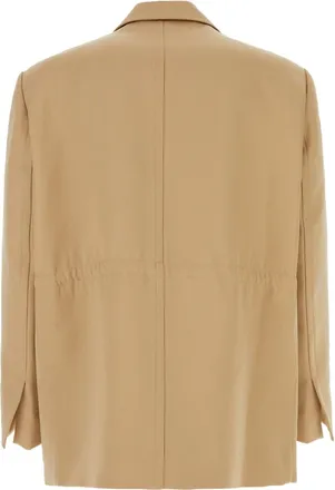 We11done Mens Anello Blazer Beige Wool Polyester Blazers