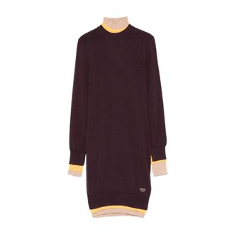 Fendi Knitted Dresses, female, Purple, Size: XS Fendi Dresses Purple