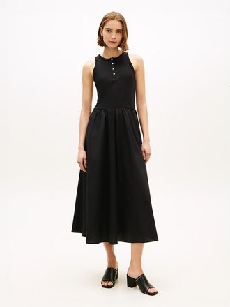 Tommy Hilfiger Womens Mix Media Tank Dress - Black - XXS