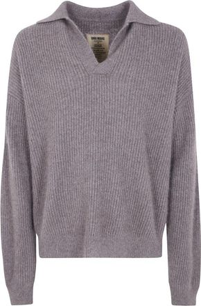 Uma Wang Round-neck Truien - Dames - Ronde hals truien - Bruin - M - Truien & Vesten