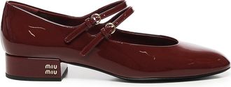 Miu Miu Patent Leather Pumps With Buckles