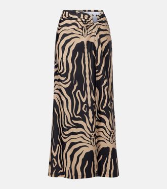 Johanna Ortiz Nuevo Destino printed midi skirt