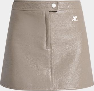 Courr&egrave;ges Vinyle Reedition Mini Skirt