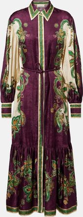 Alemais Al&eacute;mais Ruthie floral shirt dress