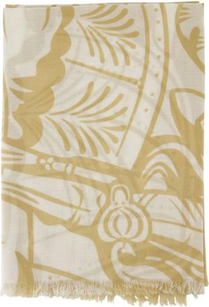 Burberry Winter Scarves, unisex, Beige, Size: ONE SIZE Wool Beige Scarf