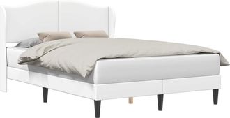 vidaXL Struttura Del Letto Con Testiera Bianco 140 X 200 Cm Similpelle Vidaxl