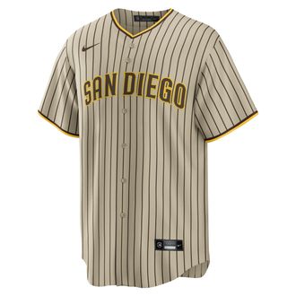 Nike Mens MLB San Diego Padres (Fernando Tatis Jr.) Replica Baseball Jersey in Brown | T770PYGRPY7-T23