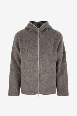 Our Legacy Kapuzen-Sweatshirt mit Reissverschluss aus Wollmischung