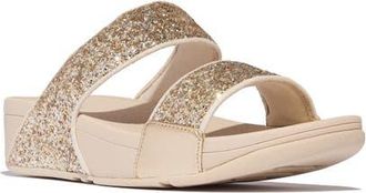 FitFlop Lulu Multi Glitter SL Sandal in Platino/silver at Nordstrom, Size 11