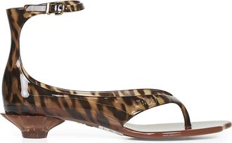 Chlo&eacute; Jelly Sandal - Dames - Sandalen met hakken - Bruin - 36 EU - Schoenen