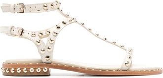 Ash Panic stud-embellished sandals - women - Calf Leather/Calf Leather/Calf Leather - 36 - Neutrals