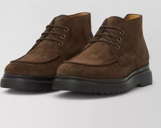 Tod's leather lace-up derby shoes