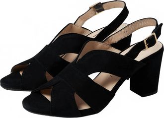 Eric Michael Womens Lark Heeled Sandal In Black