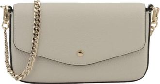 Pourchet Club Clutch - Dames - Clutches - Beige - ONE Size - Leer - Tassen