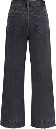 Chlo&eacute; Womens Black Cotton High-Waisted Jean Clothing