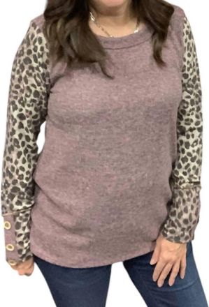 Bibi Womens Knitted Top In Mauve