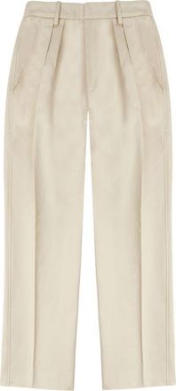 Fortela Janet Cotton Pleated Trousers in Camel at Nordstrom, Size 46 Eu