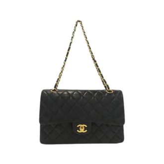 Chanel Pre-owned Lambskin Schoudertas - Dames - Pre-owned - Zwart - Maat: ONE Size Leer
