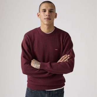 Levi's Classic Housemark Crewneck Sweatshirt - Mens - XL - Red