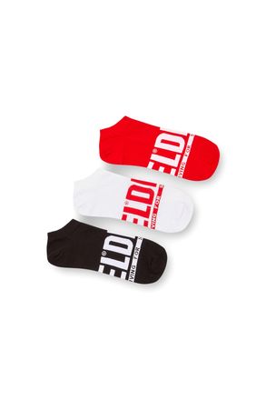 Diesel Three-pack low-cut logo socks - Socks - Man - Multicolor