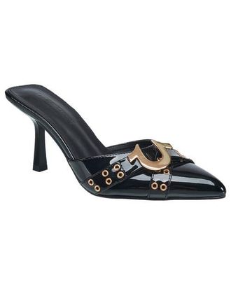 True Religion Doll Metal Logo Heel in Black at Nordstrom, Size 10