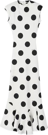 Jacquemus La Robe Palmier Pois - Dames - Casual kleedjes - Wit - XS - Kleedjes