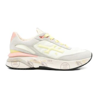Premiata Sneakers, female, Beige, Size: 11 US Moerund Nylon and Suede Sneakers