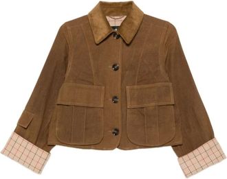 Barbour Jassen, Dames, Bruin, S, Katoen, Dalbury Casual Jas