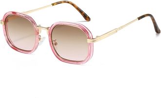 Generic Small Frame Mens Vacation Driving Womens Sunglasses(Pink)