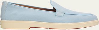 Santoni Suede Loafers