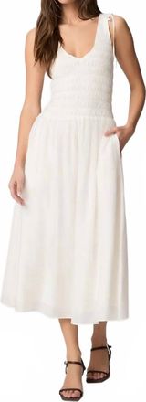 Paige Sebastian Midi Dress In White