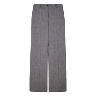 Patrizia Pepe Pantalones de sastre rectos - Trousers - Mujer - Gris - XL
