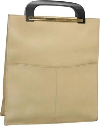 Gucci Tweedehands leren handtassen - Dames - Vintage Handtas - Beige - ONE Size - Leer - Vintage