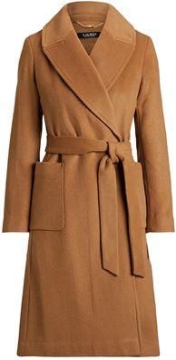 Ralph Lauren WOOL-BLEND WRAP COAT